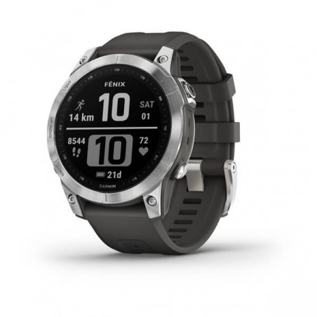 MONTRE Fenix 7 Standard Edition GARMIN
Silver avec bracelet gris - GARMIN Maroc avec KVER