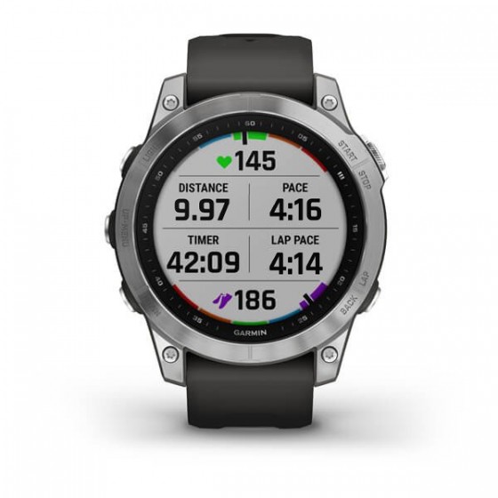 MONTRE Fenix 7 Standard Edition GARMIN
Silver avec bracelet gris - GARMIN Maroc avec KVER