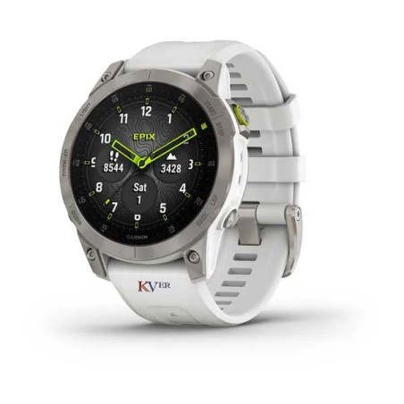Montre GARMIN epix™ (Gen 2)
Sapphire, titane, Silver avec bracelet blanc en vente avec KVER Maroc