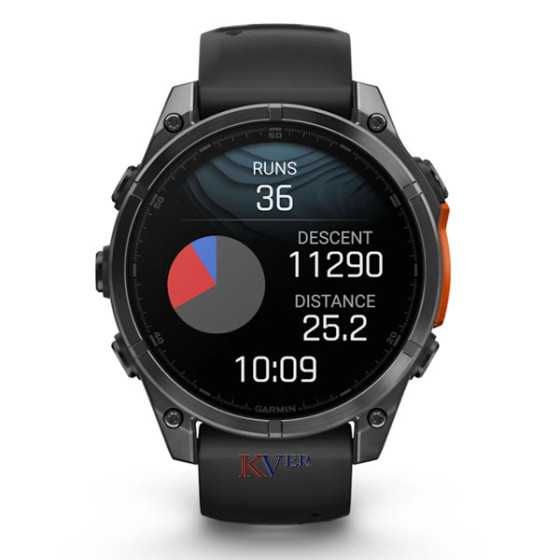 Fēnix® 8 – 51 mm, AMOLED GARMIN Acier Gray avec bracelet en silicone noir KVER Maroc 6