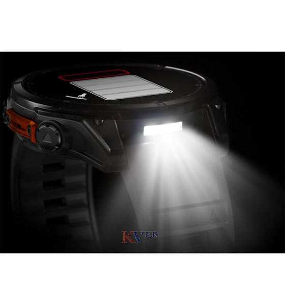 Fēnix® 8 – 51 mm, AMOLED GARMIN Acier Gray avec bracelet en silicone noir KVER Maroc 9