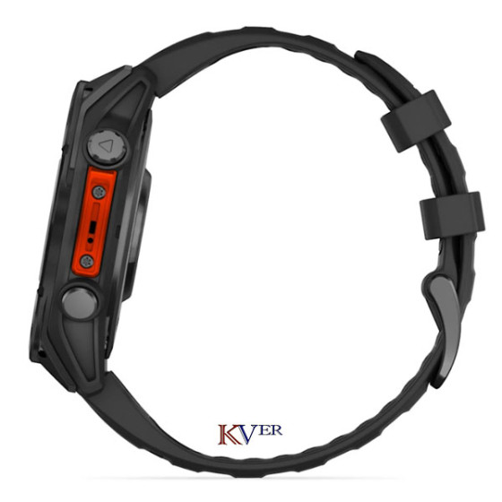 Fēnix® 8 – 51 mm, AMOLED GARMIN Acier Gray avec bracelet en silicone noir KVER Maroc 14