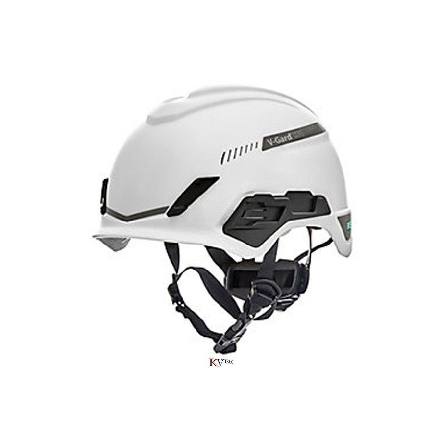 Casque blanc de sécurité V-Gard H1 ventilé MSA Safety avec KVER.MA au Maroc