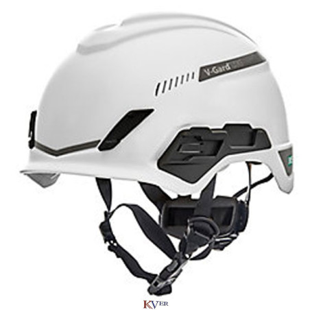 Casque blanc de sécurité V-Gard H1 ventilé MSA Safety avec KVER.MA au Maroc