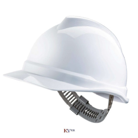Casque industriel V-Gard 500 Blanc non ventilé Push-Key bandeau PVC