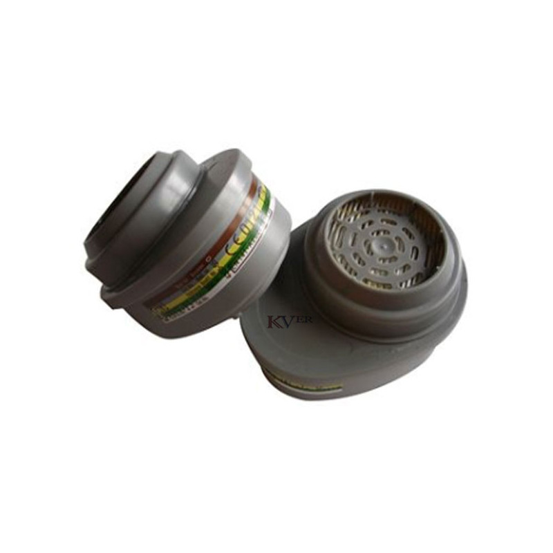 Advantage 202 ABEK-P3, Cartouches filtrantes combinées, A2B2E1K1-P3 (EN14387), 2x