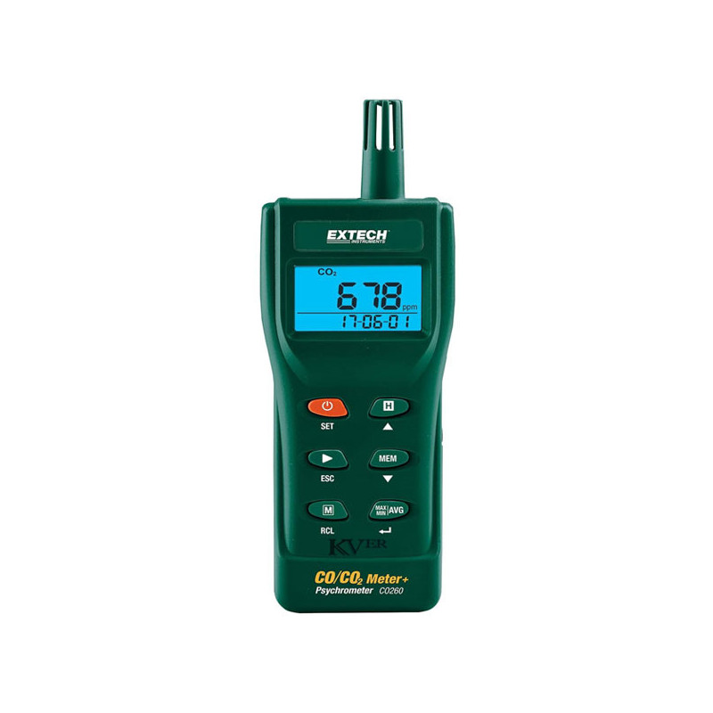 CO260 TESTEUR CO / CO² QUALITE DE L'AIR EXTECH