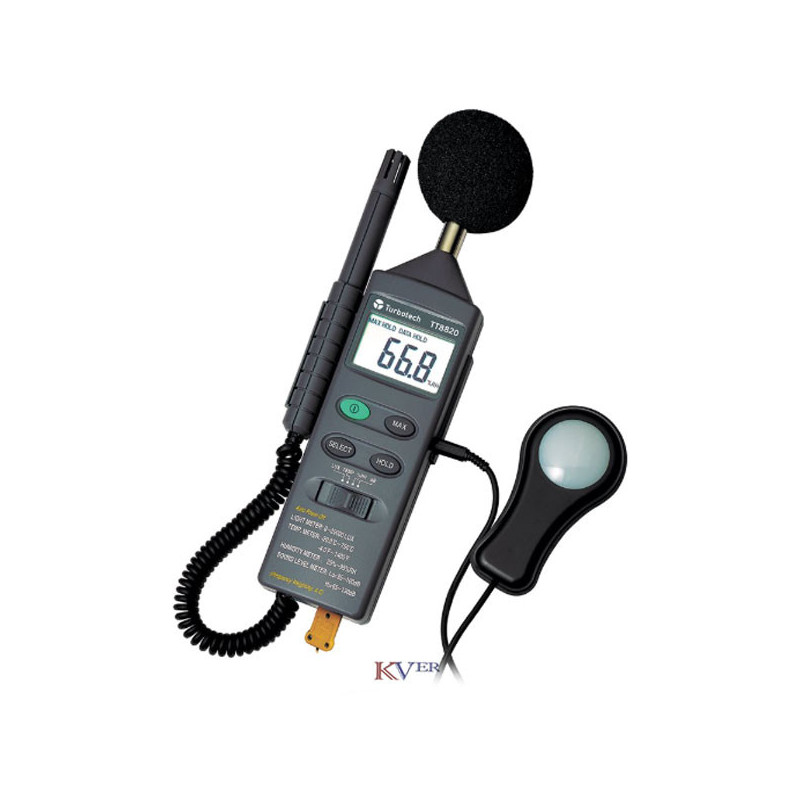 TT8820 MESUREUR D'ENVIRONNEMENT MULTIFONCTION 4-en-1 TURBOTECH KVER MAROC