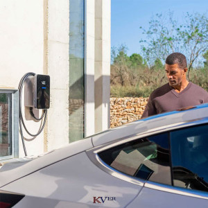 TESLA BORNE DE RECHARGE TRYDAN 22KW au MAROC avec KVER Maroc