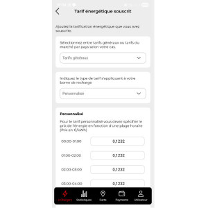 COMMUNIQUEZ AVEC VOTRE TELEPHONE BORNE DE RECHARGE TRYDAN 22KW au MAROC avec KVER Maroc 4