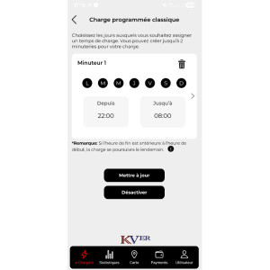 COMMUNIQUEZ AVEC VOTRE TELEPHONE BORNE DE RECHARGE TRYDAN 22KW au MAROC avec KVER Maroc 6