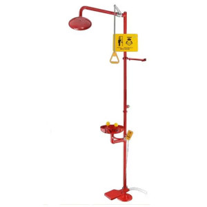 KVERM4024 DOUCHE DE SÉCURITÉ ET LAVE-YEUX COMBINÉ ACIER MAROC